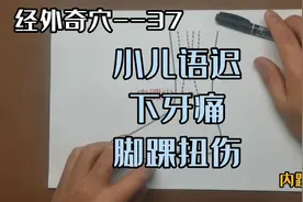 经外奇穴--内踝尖主要用于小儿语迟、下牙痛、踝关节扭伤等。视频封面