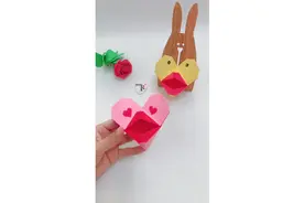 爱心❤️小黄鸭，还是张嘴小鸭子手工折纸教程吧😄视频封面