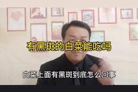 白菜内有黑色的斑点或者斑块，能吃吗？有种情况一定不能在吃！视频封面
