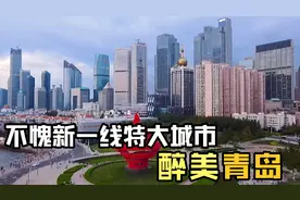 航拍北方经济强市，山东第一大城市青岛，繁华程度不亚于北上广深视频封面