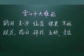 雪的雅称，有没有惊艳到你？视频封面