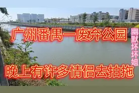 广州番禺一废弃公园晚上有很多情侣去拍拖，环境柔美鸟语花香视频封面