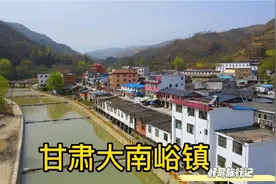 航拍：甘肃康县大南峪镇，地处陕甘交界处，古为兵家必争地视频封面