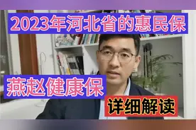 2023年的河北省惠民保，即燕赵健康保，参保和报销详细解读视频封面