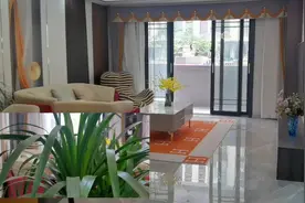 北部新区带露台的花园洋房#装修完工实景 #实景拍摄效果