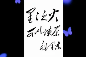 毛主席书法之《星星之火，可以燎原》