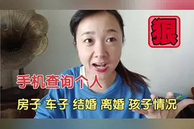 查询一个人结婚｜离婚｜房子｜车子｜孩子的方法，一个手机就够了
