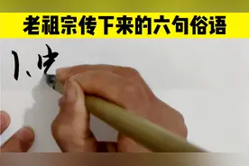 老祖宗祖祖辈辈留下来的六句俗语，各有各的道理视频封面