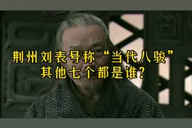 荆州刘表号称“当代八骏”，其他七个都是谁？刘备：名不虚传！视频封面