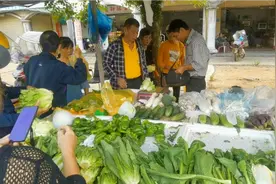 海南要下雨了，台风积压的快递终于到了，三更罗镇蔬菜比水果贵。