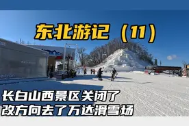 长白山西景区因天气原因关闭了，我改方向去了万达滑雪场溜达溜达视频封面