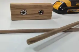 加工一双筷子，只需一颗螺帽就搞定，没想到制作过程还这么简单