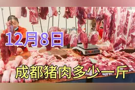 四川成都猪肉涨价太吓人了，看12月8日卖多少一斤，大吃一惊视频封面