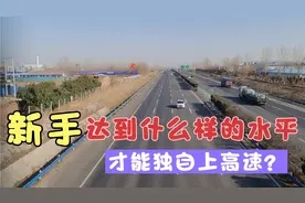 新手达到什么样的水平可以独自上高速？交警：至少要做到这四点！视频封面
