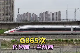 实拍长沙南开往兰州西的G865次，经停西安北站