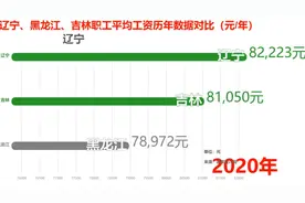 东北三省-辽宁、黑龙江、吉林职工平均工资历年数据对比（元/年）视频封面