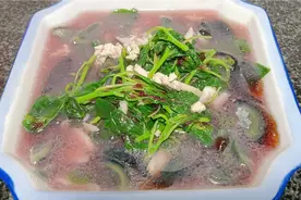 红苋菜到底要不要焯水，饭店大厨都是这样做的，汤鲜味美简单家常