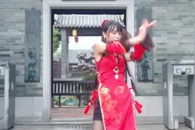 旗袍美女性感可爱古风热舞视频封面