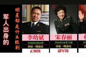 部队出身的明星都是什么级别？李幼斌正师级。