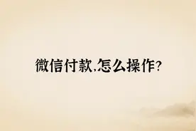 1分钟教你学会微信付款