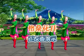 藏族舞《格桑花开》，优美慢三简单易学，好听又好看