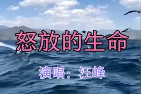 汪峰一首励志歌曲《怒放的生命》，歌词鼓舞人心满满正能量视频封面