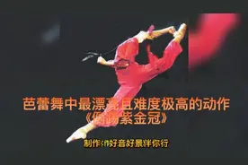 芭蕾舞中最漂亮且难度极高的动作《倒踢紫金冠》荟萃，惊艳养眼。视频封面