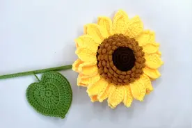 毛线钩织向日葵花束 教师节礼物 钩织教程 太阳花花束 钩针编织视频封面