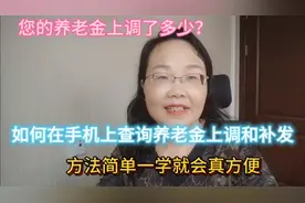 如何在手机上查询养老金上调和补发？方法简单一学就会，真方便！视频封面