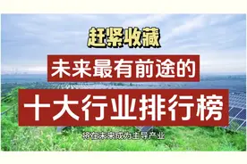 未来最有前途的十大行业排行榜视频封面