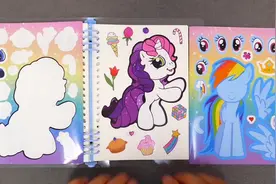 小马宝莉贴贴纸，给她们贴上好看的表情和装饰吧