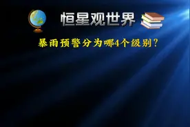 暴雨预警分为哪四个级别？