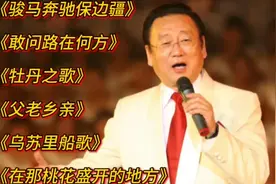 蒋大为经典歌曲《骏马奔驰保边疆》《敢问路在何方》《牡丹之歌》