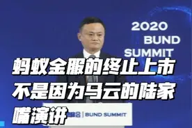 蚂蚁金服的终止上市，不是因为马云的陆家嘴演讲