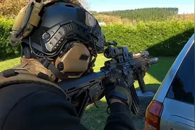 战术气枪配件拉满，实射打靶