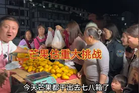 摆地摊卖水果之“芒果估重大挑战”，估对重量可以免费拿走芒果视频封面