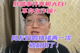 胖猫事件真相大白，不存在诈骗！男女谈个恋爱，没必要上纲上线！视频封面