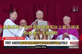 教皇利奥十四世在圣彼得阳台上首次讲话，向教皇方济各致敬视频封面