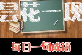 每日一句成语，今日成语——《昙花一现》😂😂😂