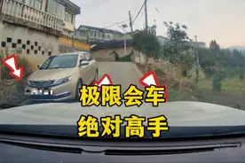 绝对高手！吉利手动挡女司机，农村窄路上竟然敢这样玩！