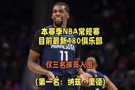 入围本赛季NBA常规赛最新180俱乐部的三名球员，第一名：纳兹里德视频封面