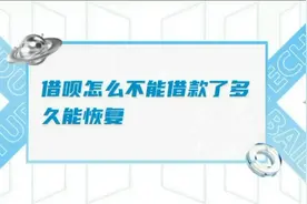 借呗不能用了，多久可以恢复视频封面