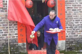 江西省吉安县农村婚礼出嫁跪拜风俗