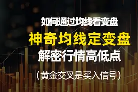 神奇均线定变盘，解密行情高低点，黄金交叉是买入信号视频封面
