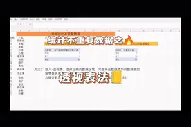 EXCEL数据处理技巧25:统计不重复数据个数之透视表法视频封面