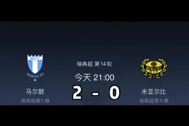 瑞典超，马尔默vs米亚尔比。比分预测2-0视频封面