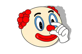 一分钟教你画小丑表情包，看到最后，被可爱到了视频封面