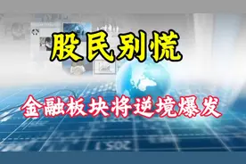 股民别慌！金融板块将逆境爆发视频封面