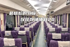 真有人买？罕见的火车软座席位坐一宿仅比卧铺便宜20，太尴尬了
