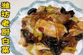 高阶版白菜做法“潍坊老厨白菜”，咸香有脆感、地道家常下酒菜！
